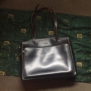 Lodis Leather Laptop Shoulder Bag